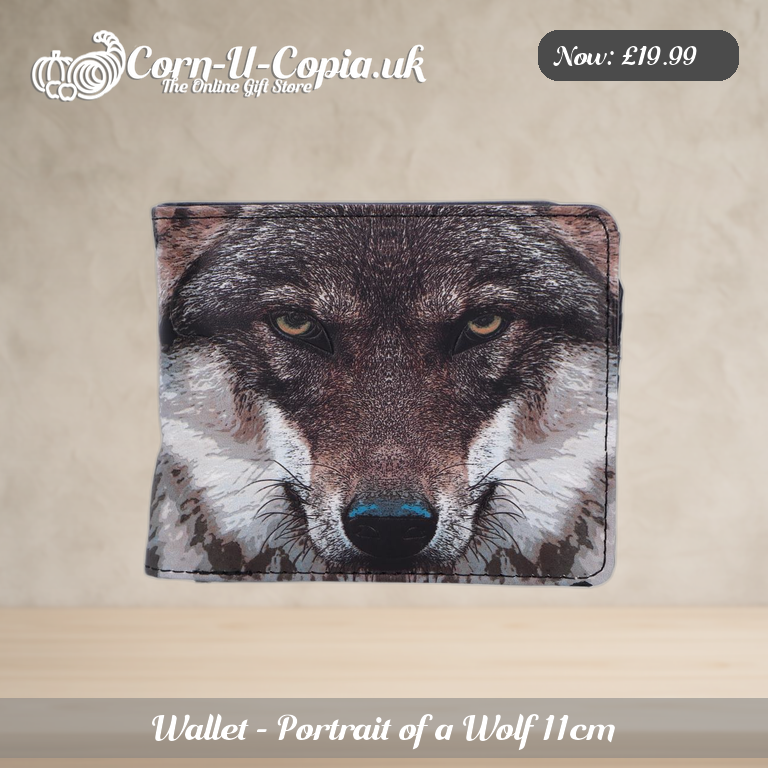 Wallet - Portrait of a Wolf 11cm Ad 1