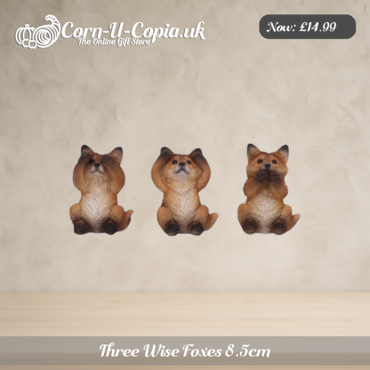 Three Wise Foxes 8.5cm Ad 1
