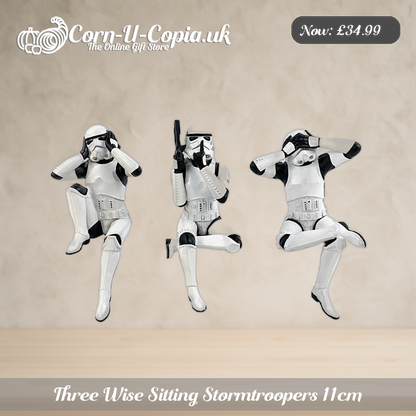 Three Wise Sitting Stormtroopers 11cm Ad 1