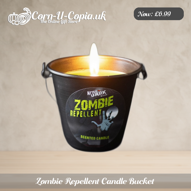 Zombie Repellent Candle Bucket Ad 1