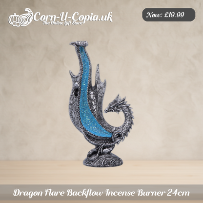 Dragon Flare Backflow Incense Burner 24cm Ad 1