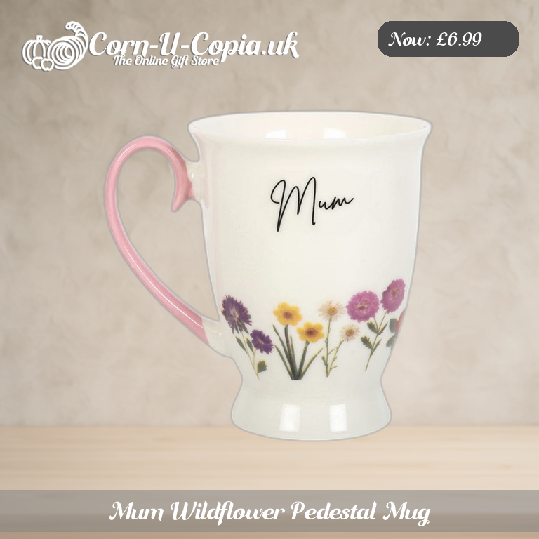 Mum Wildflower Pedestal Mug Ad 1