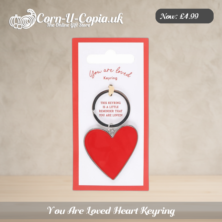 You Are Loved Heart Keyring Ad 1