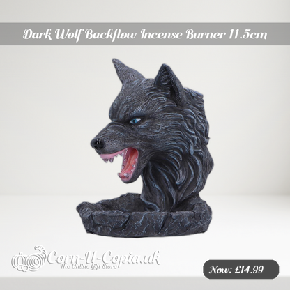 Dark Wolf Backflow Incense Burner 11.5cm Ad 2
