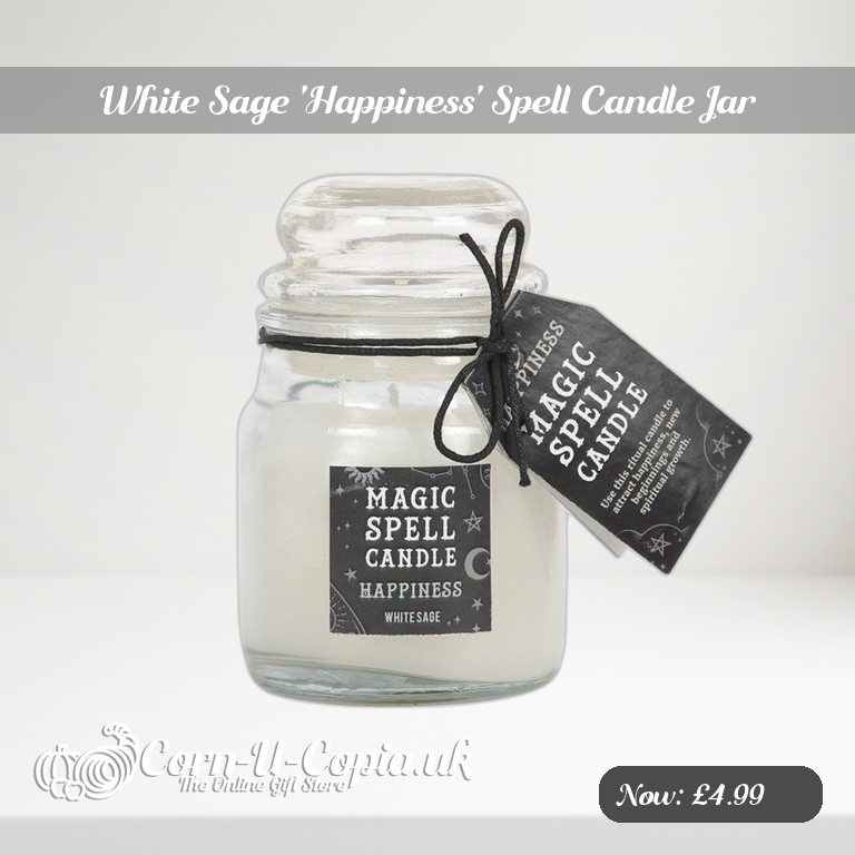 White Sage 'Happiness' Spell Candle Jar Ad 2