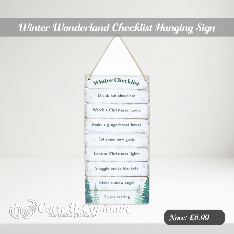 Winter Wonderland Checklist Hanging Sign Ad 2