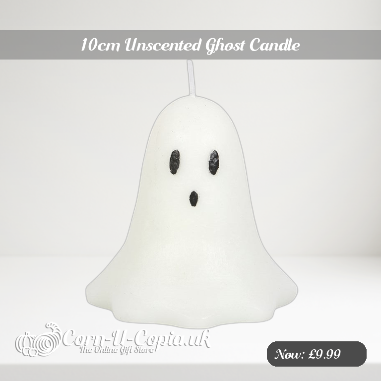 10cm Unscented Ghost Candle Ad 2