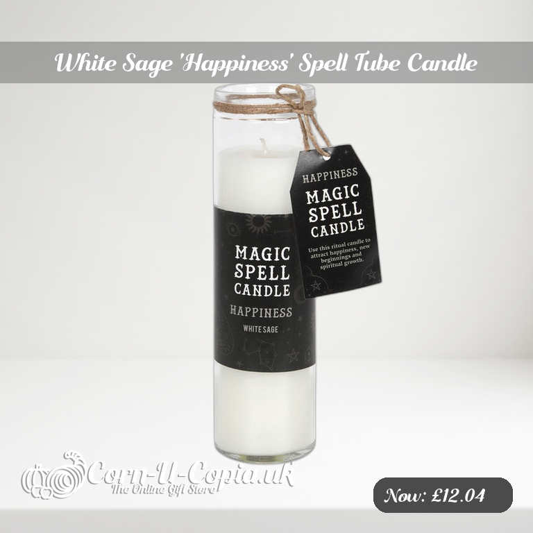 White Sage 'Happiness' Spell Tube Candle Ad 2