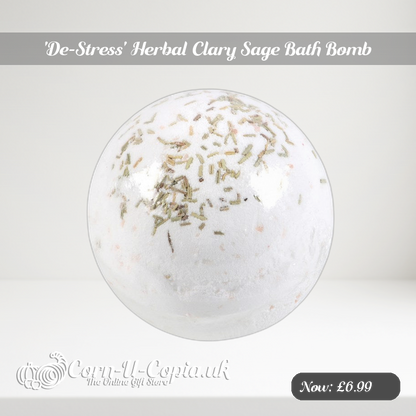 'De-Stress' Herbal Clary Sage Bath Bomb Ad 2