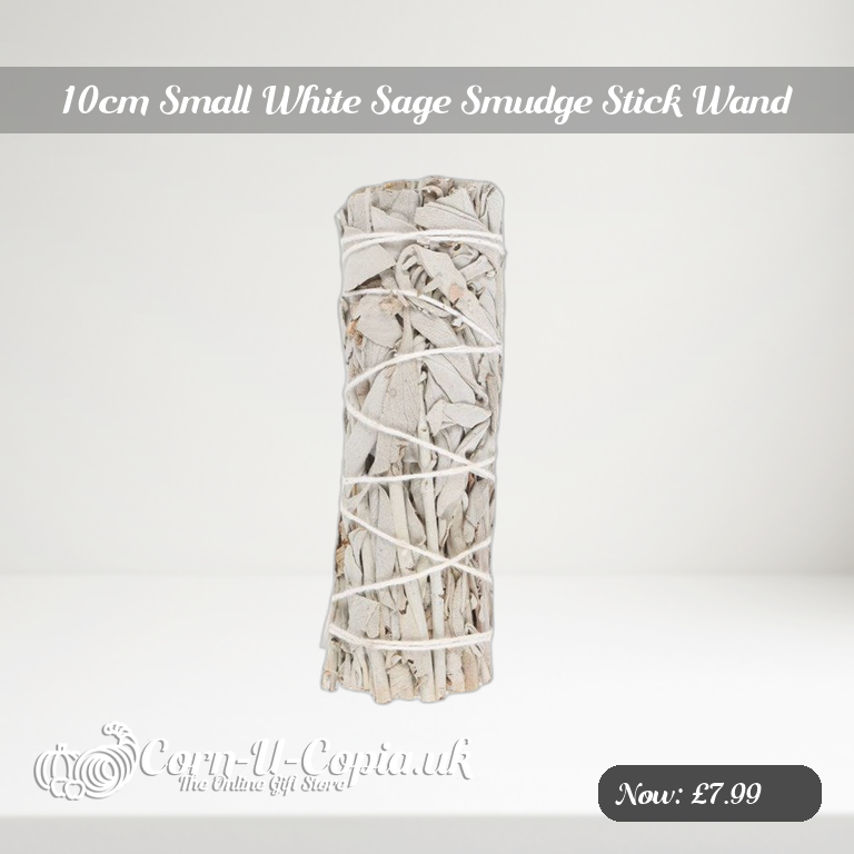 10cm Small White Sage Smudge Stick Wand Ad 2