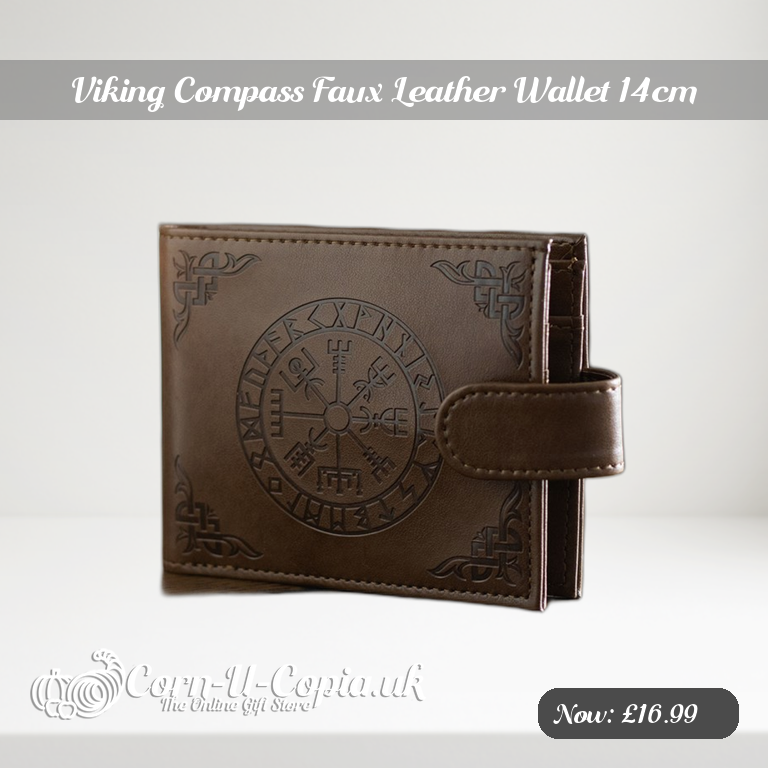 Viking Compass Faux Leather Wallet 14cm Ad 2
