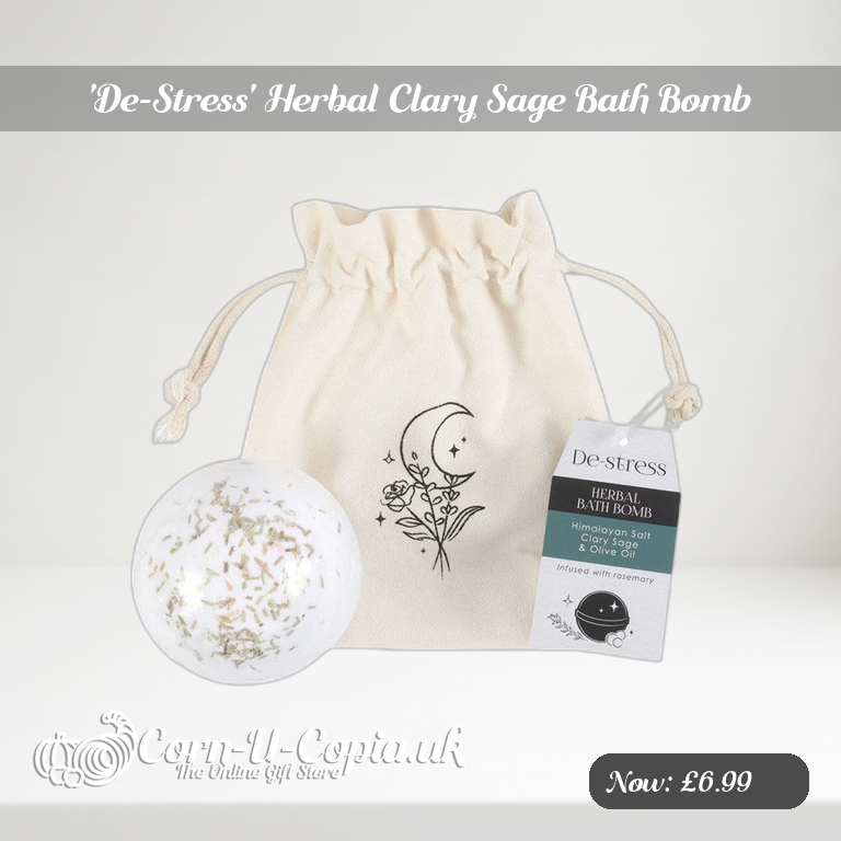 'De-Stress' Herbal Clary Sage Bath Bomb Ad 2
