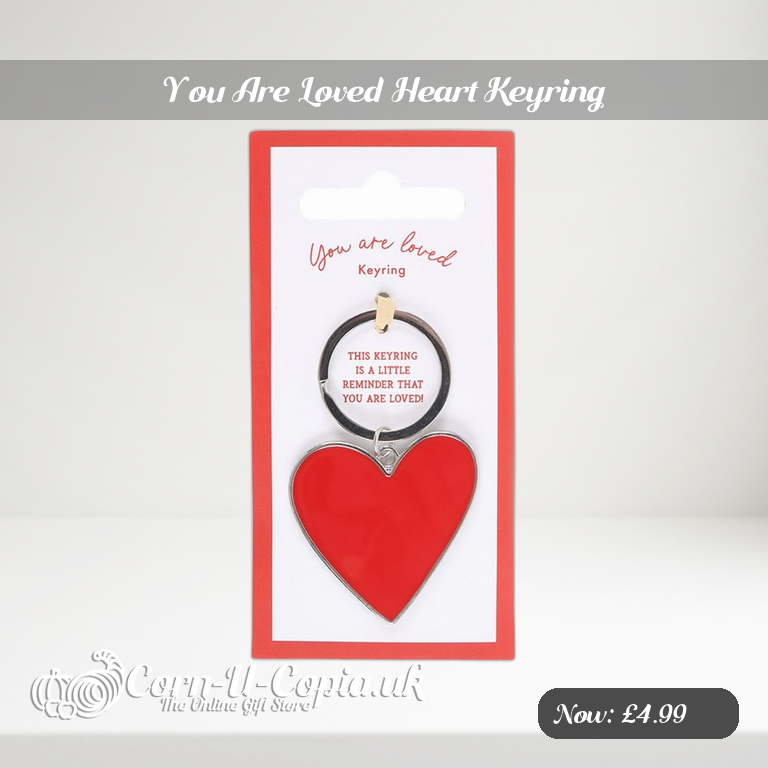 You Are Loved Heart Keyring Ad 2