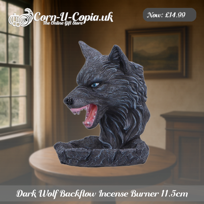 Dark Wolf Backflow Incense Burner 11.5cm Ad 3