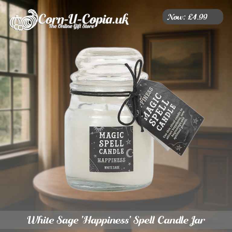 White Sage 'Happiness' Spell Candle Jar Ad 3