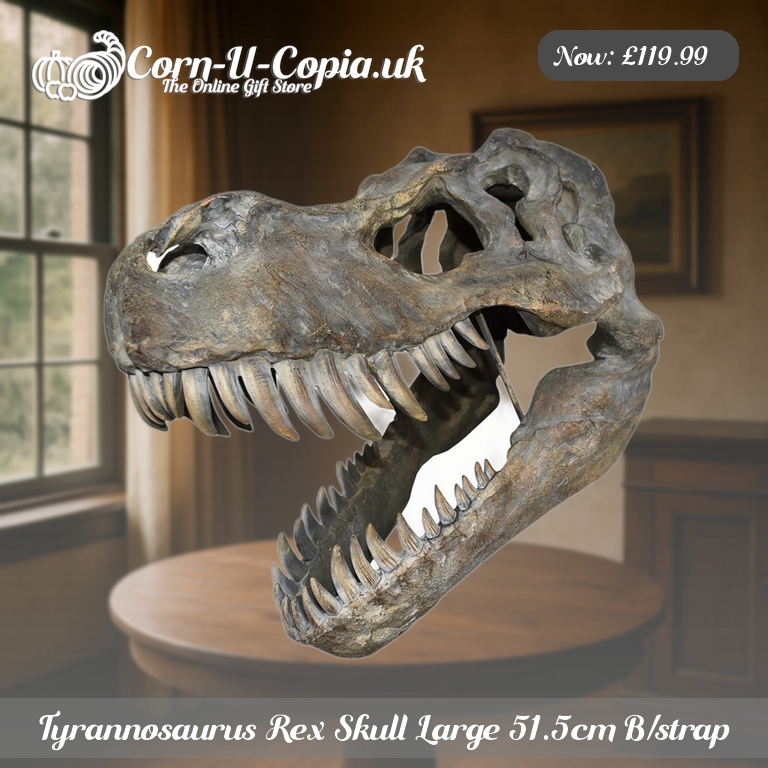 Tyrannosaurus Rex Skull Large 51.5cm B/strap Ad 3