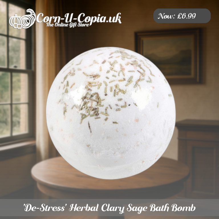 'De-Stress' Herbal Clary Sage Bath Bomb Ad 3