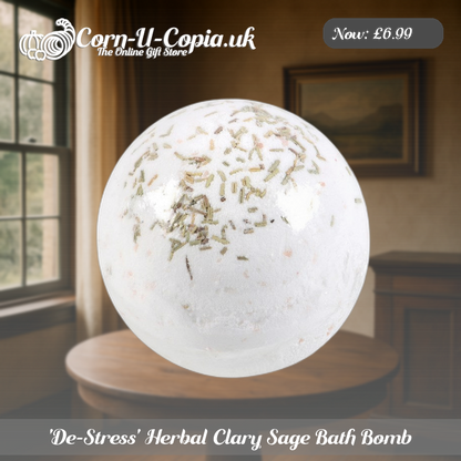 'De-Stress' Herbal Clary Sage Bath Bomb Ad 3