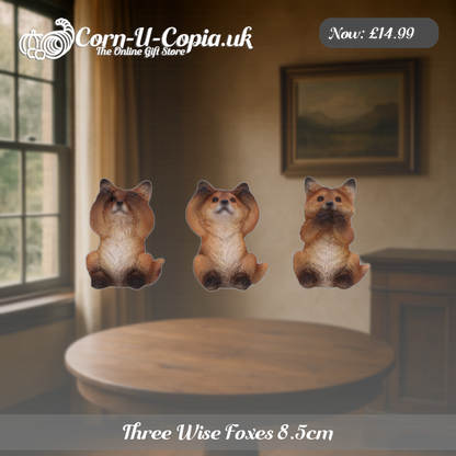 Three Wise Foxes 8.5cm Ad 3