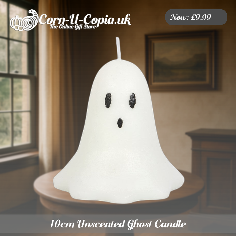 10cm Unscented Ghost Candle Ad 3