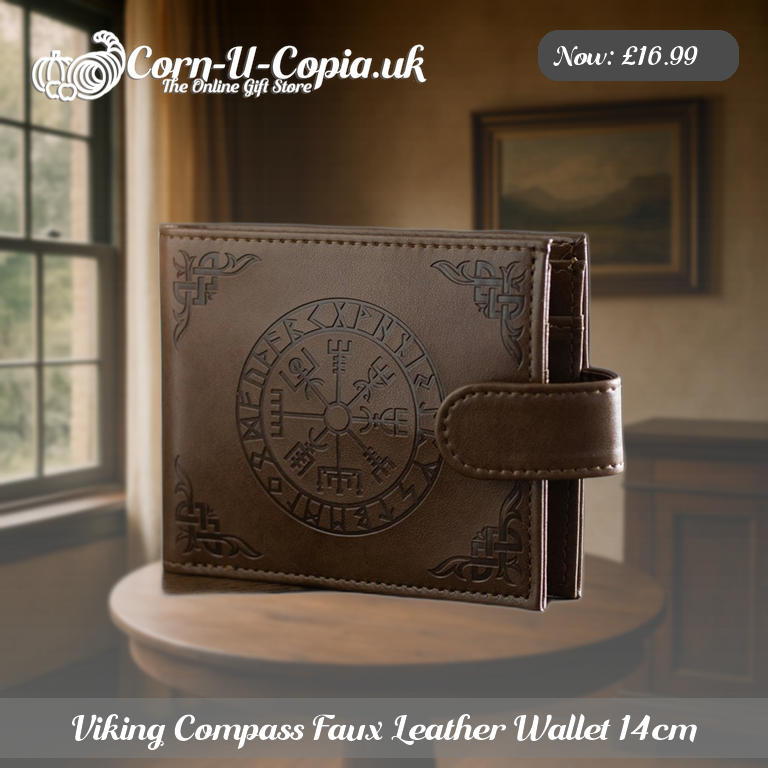 Viking Compass Faux Leather Wallet 14cm Ad 3