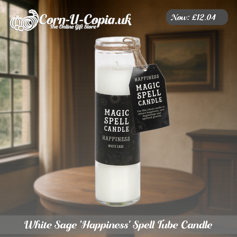 White Sage 'Happiness' Spell Tube Candle Ad 3