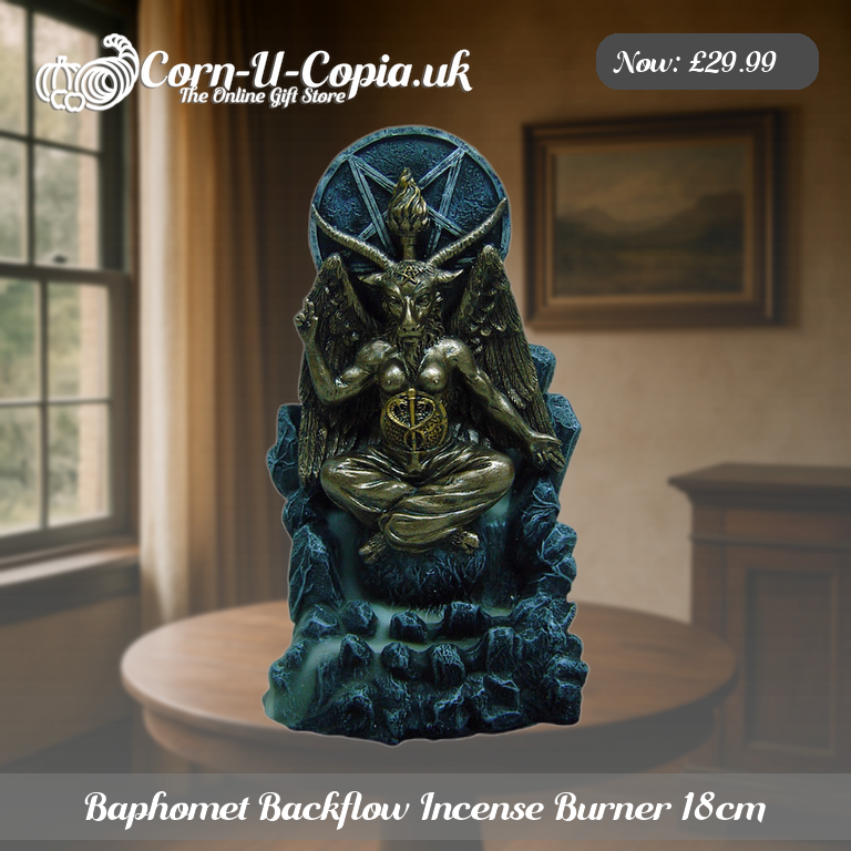 Baphomet Backflow Incense Burner 18cm Ad 3