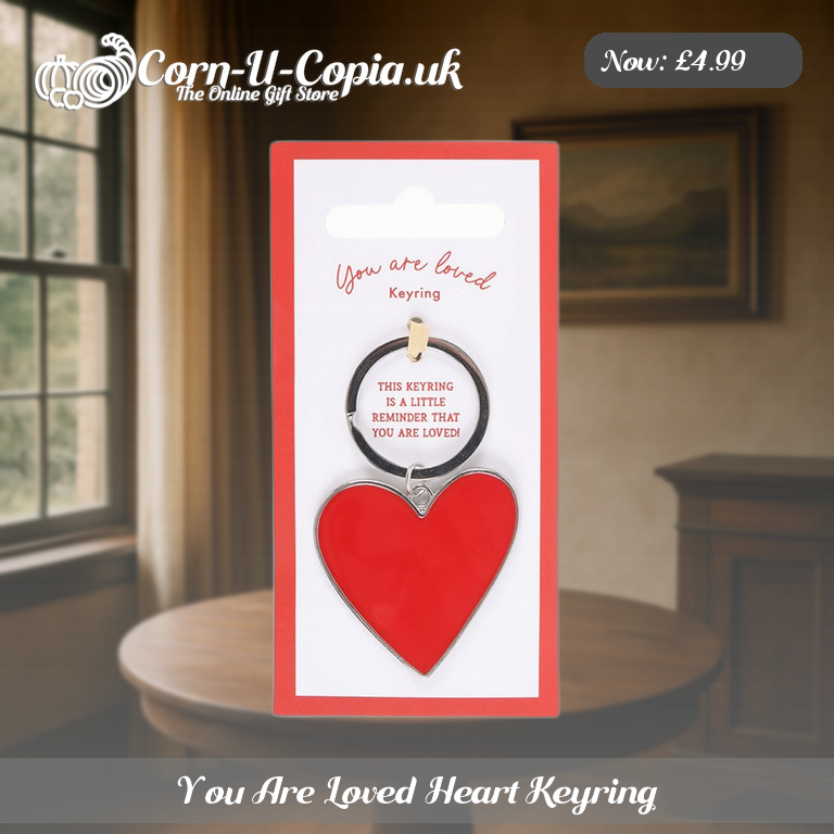 You Are Loved Heart Keyring Ad 3