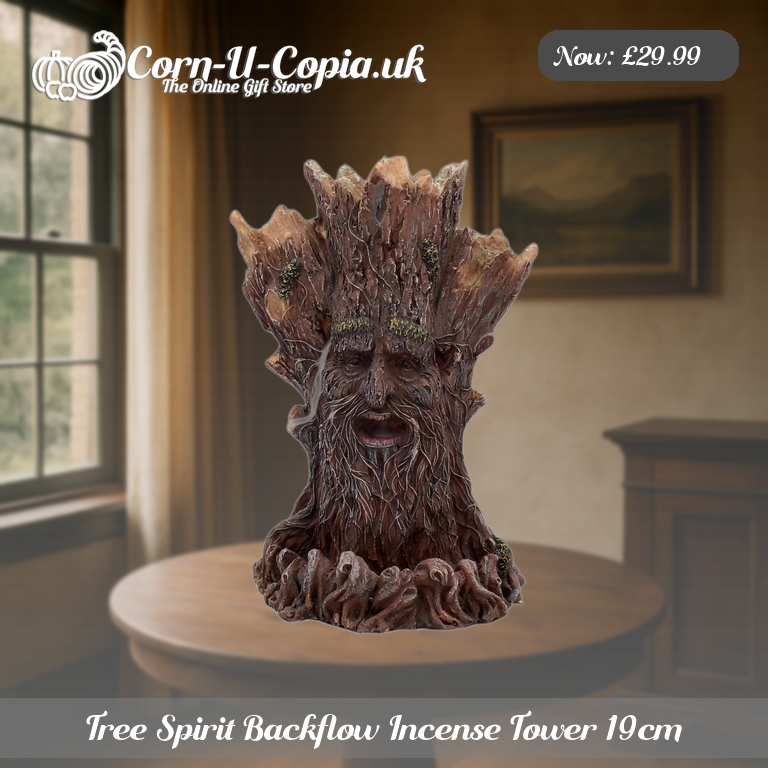 Tree Spirit Backflow Incense Tower 19cm Ad 3