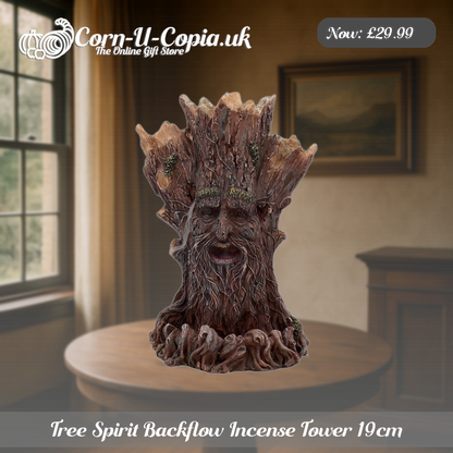Tree Spirit Backflow Incense Tower 19cm Ad 3