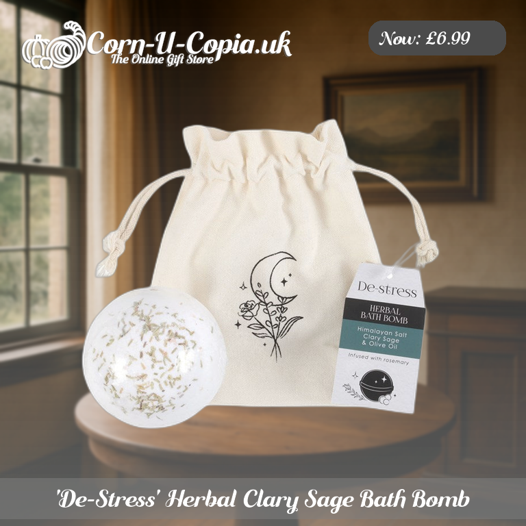 'De-Stress' Herbal Clary Sage Bath Bomb Ad 3