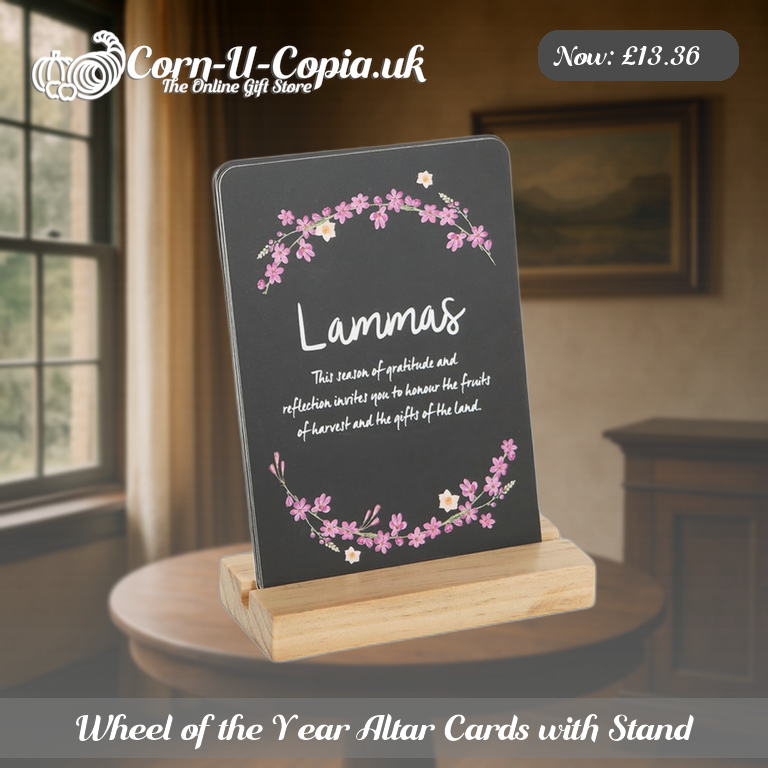 Wheel of the Year Altar Cards with Stand Ad 3