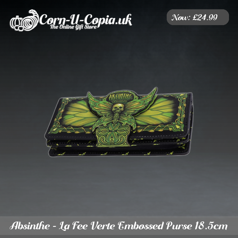 Absinthe - La Fee Verte Embossed Purse 18.5cm Ad 4