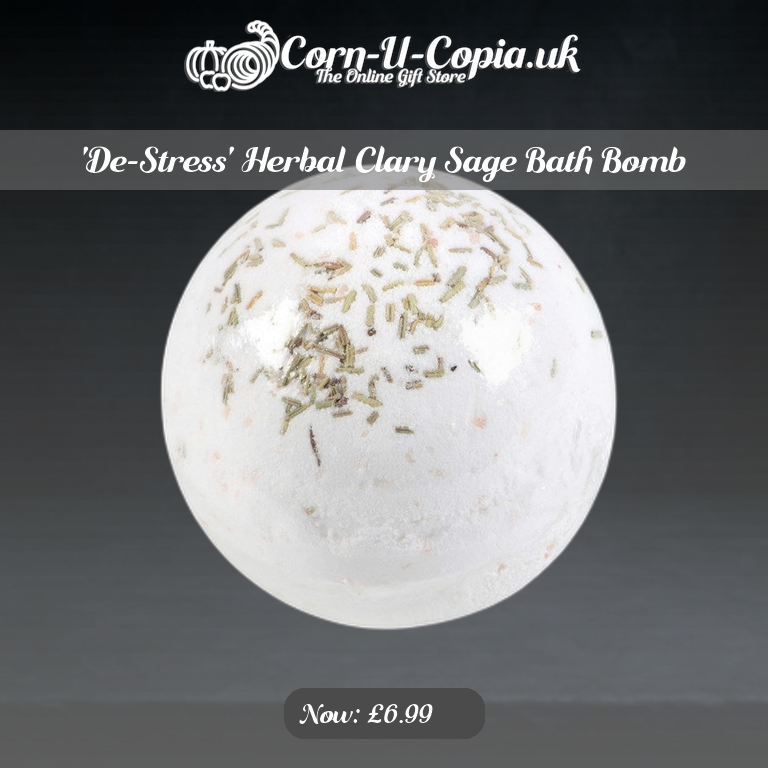 'De-Stress' Herbal Clary Sage Bath Bomb Ad 4