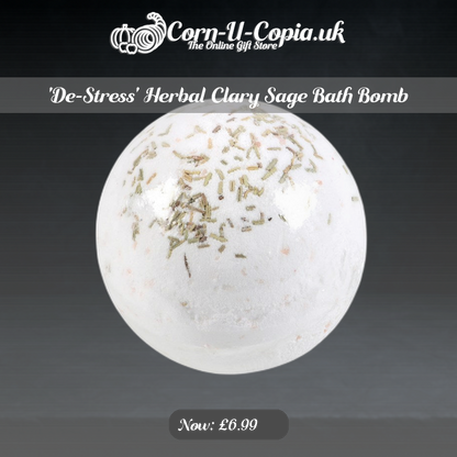 'De-Stress' Herbal Clary Sage Bath Bomb Ad 4