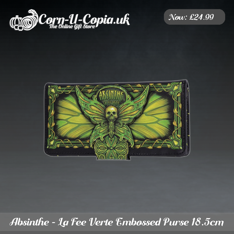 Absinthe - La Fee Verte Embossed Purse 18.5cm Ad 4