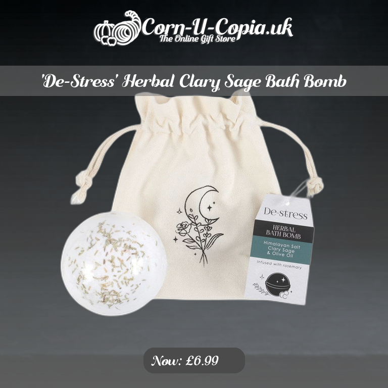'De-Stress' Herbal Clary Sage Bath Bomb Ad 4