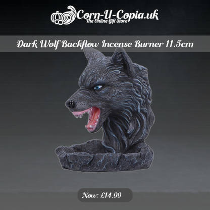 Dark Wolf Backflow Incense Burner 11.5cm Ad 4