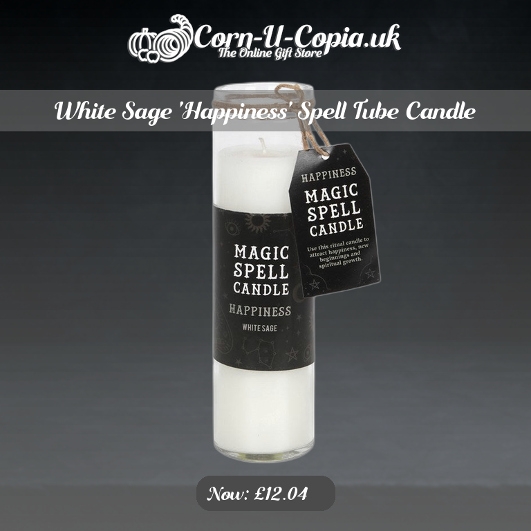 White Sage 'Happiness' Spell Tube Candle Ad 4