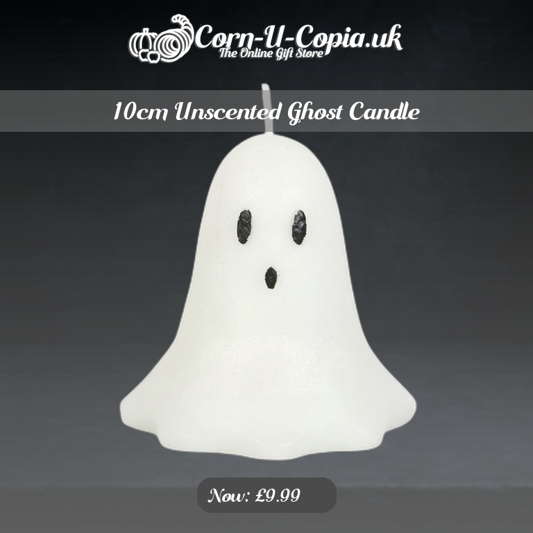 10cm Unscented Ghost Candle Ad 4