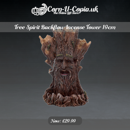 Tree Spirit Backflow Incense Tower 19cm Ad 4