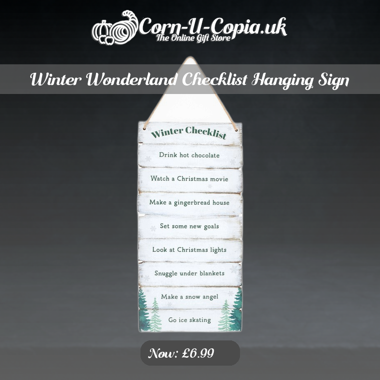 Winter Wonderland Checklist Hanging Sign Ad 4
