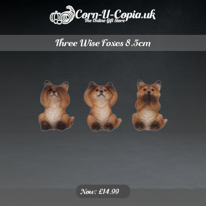 Three Wise Foxes 8.5cm Ad 4