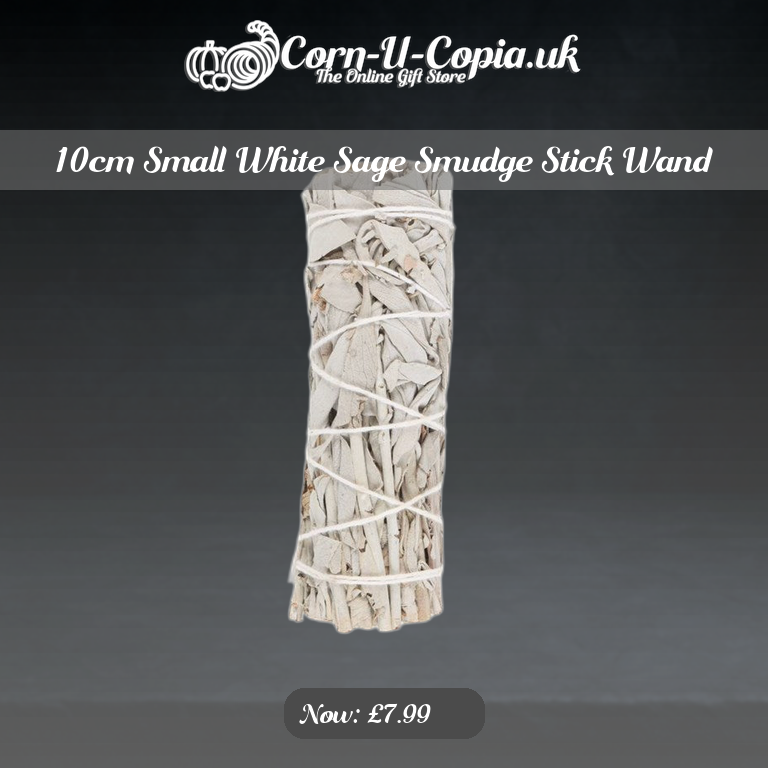 10cm Small White Sage Smudge Stick Wand Ad 4