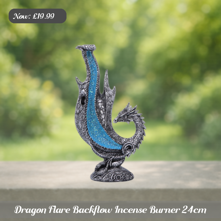 Dragon Flare Backflow Incense Burner 24cm Ad 5