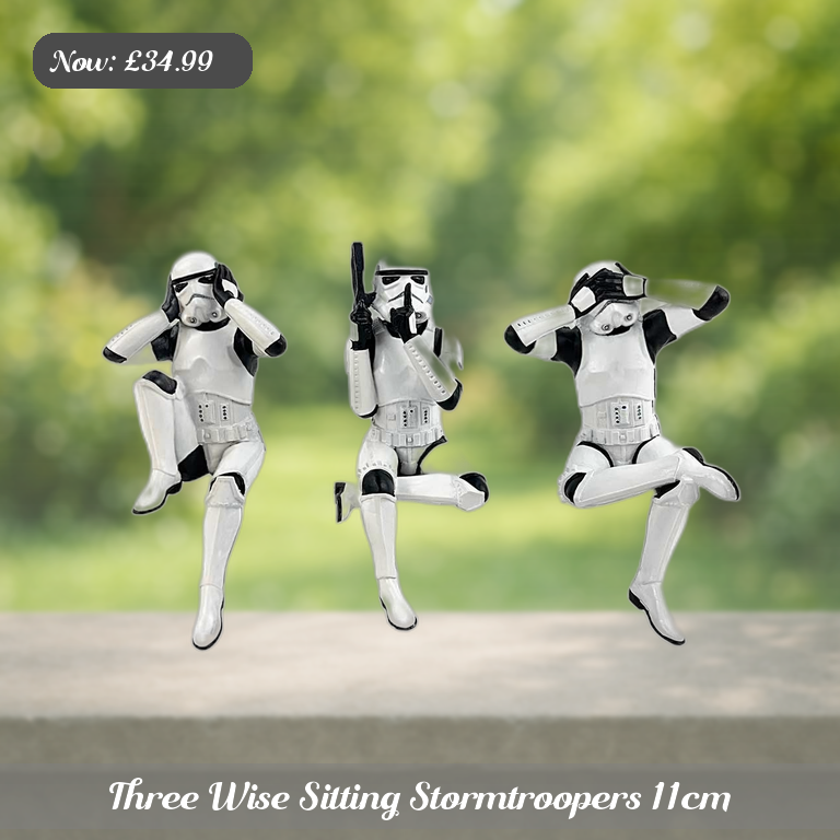 Three Wise Sitting Stormtroopers 11cm Ad 5