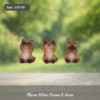 Three Wise Foxes 8.5cm Ad 5