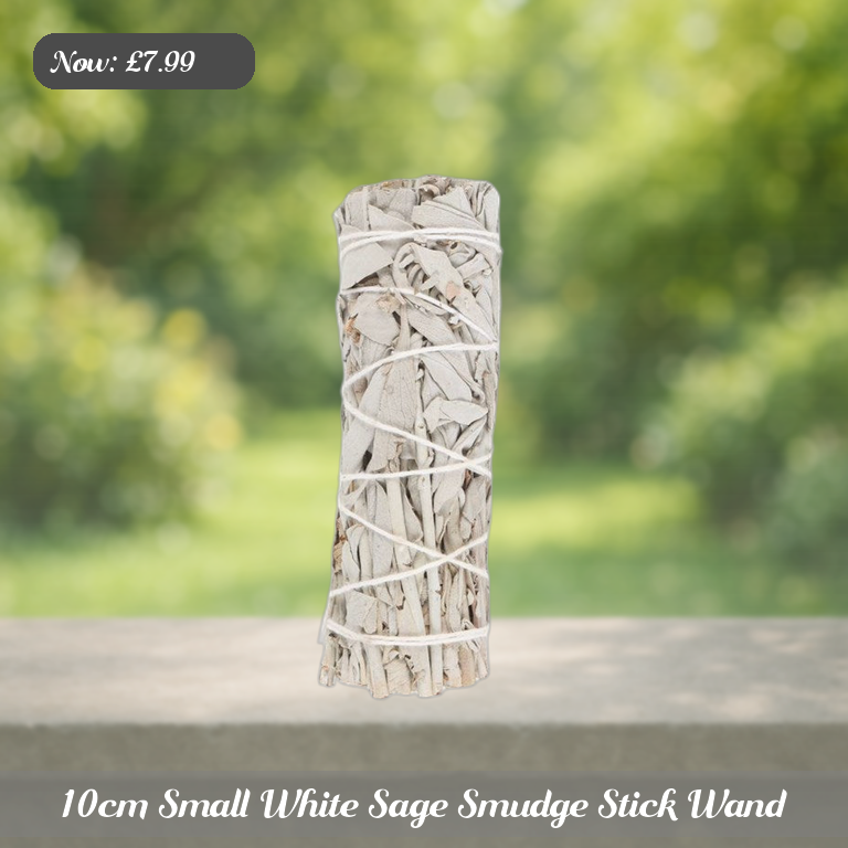 10cm Small White Sage Smudge Stick Wand Ad 5