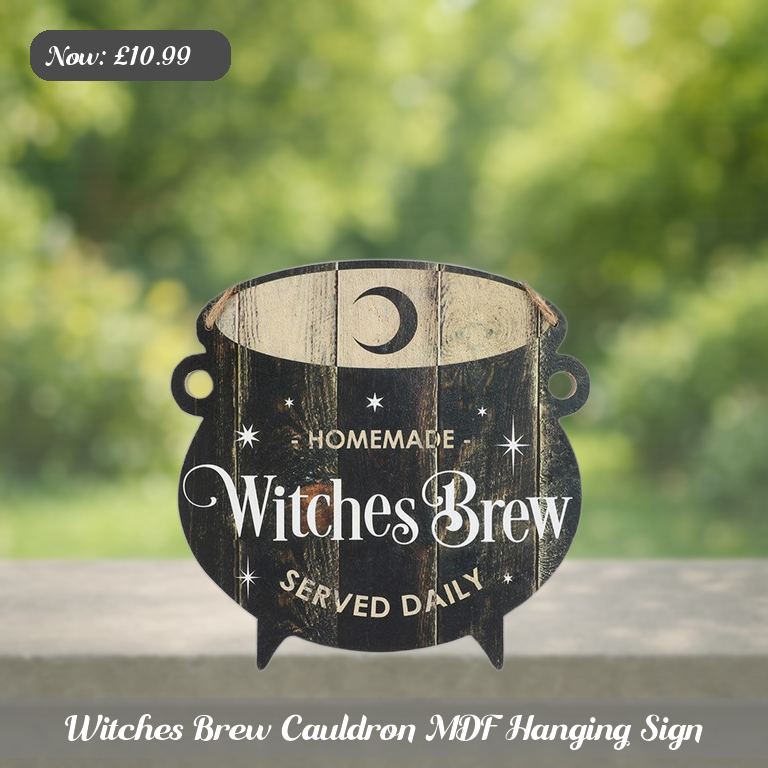 Witches Brew Cauldron MDF Hanging Sign Ad 5