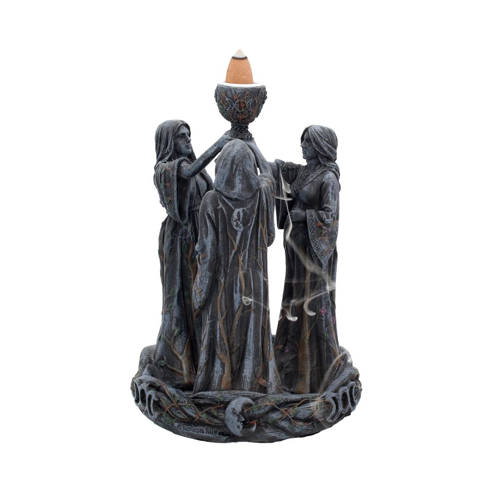 Mother Maiden & Crone Backflow Incense Burner 18cm